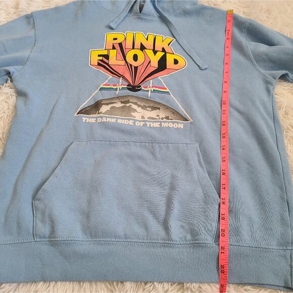 Pink Floyd Freeze New York Dark Side Of The Moon Blue Hoodie Size Large - Picture 10 of 12